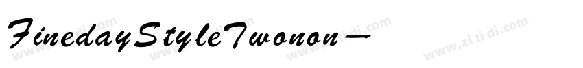 Fineday StyleTwonon 字体转换